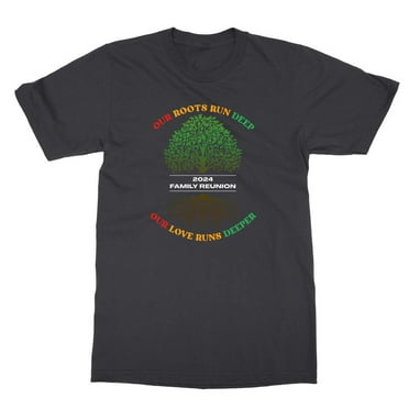 Juneteenth 2024 Family Reunion African Roots Run Deep Unisex T-Shirt (Black, Small)