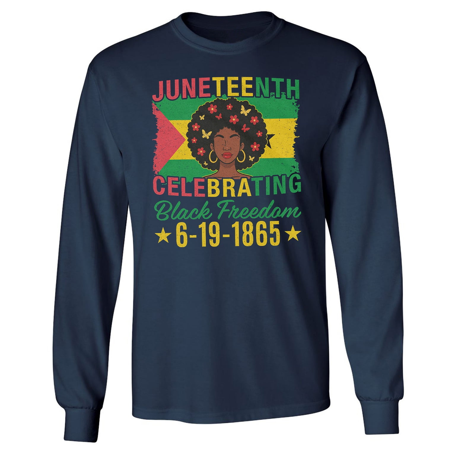 Juneteenth 1865 Long Sleeve Shirt Remembering The Past Black Freedom African Independence Day TS10 main image 1