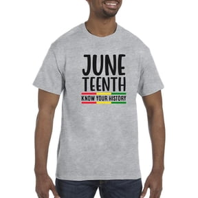 Juneteenth Celebration Text T-Shirt Men -Smartprints Designs, Male Medium