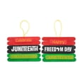 thumbnail image 1 of Juneteenth Craft Stick Flag Sign Craft Kit, Makes 12, Craft Kits, Party Supplies, 12 Pieces, 1 of 3