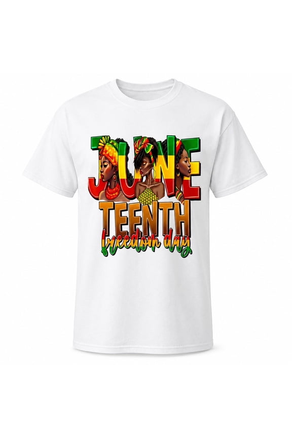 Juneteenth Freedom Day Graphic T-Shirt, Unisex Classic Fit Cotton Blend Tee