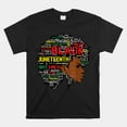 Melanin Black Women Natural Hair Afro Word Art Shirt