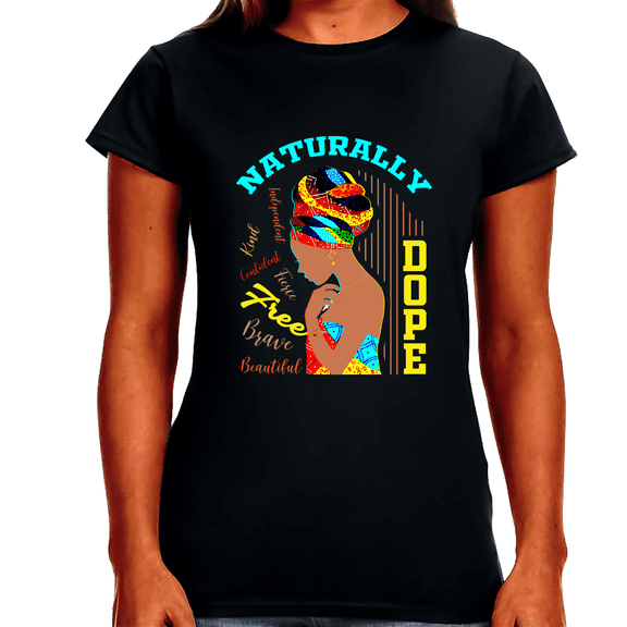 Juneteenth Melanin T-shirt for Women Freedom Day Womens Black Pride Tee