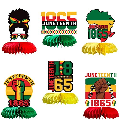 Party Supplies and Decorations 6Pcs Black History Month