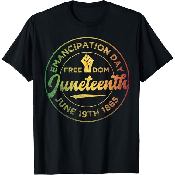 Juneteenth_Shirt Outdoor Tops Sports T-shirt Casual Graphics Tops Gift Tee Medium Man Women