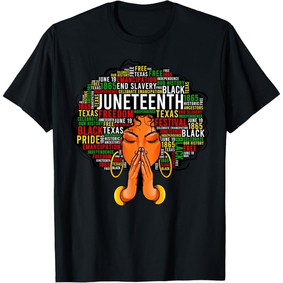 Juneteenth_Shirt Outdoor Tops Sports T-shirt Casual Graphics Tops Gift Tee Medium Man Women