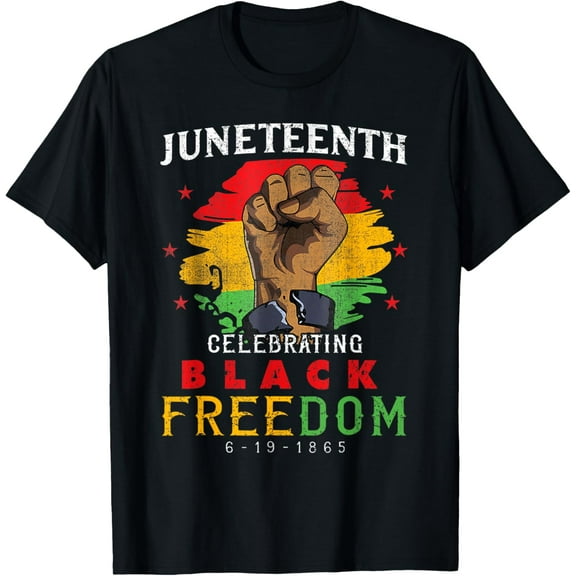 Juneteenth_Shirt Outdoor Tops Sports T-shirt Casual Graphics Tops Gift Tee Medium Man Women