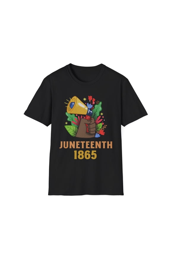Juneteenth T-shirt for Men Freedom Day Mens Black Pride Tee