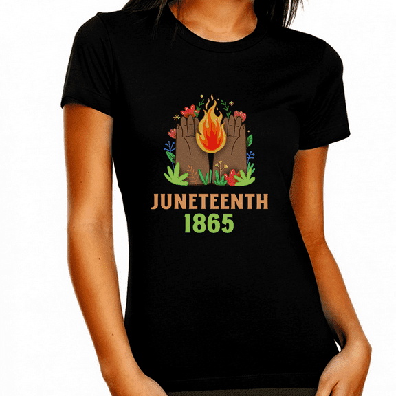 Juneteenth Tshirt Women Juneteenth Vibes 1865 African Shirts Juneteenth Shirts 1865 Shirts