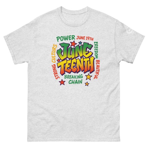 Juneteenth Unisex classic tee (Ash, L)