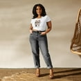 thumbnail image 1 of Juneteenth Women’s Crop Tee (White, M/L), 1 of 1