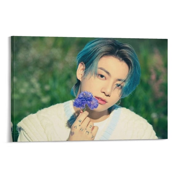 Jung Kook Poster (2) Picture Print Wall Art Poster Painting Canvas Posters Artworks Gift Room Aesthetic 24x36inch(60x90cm)