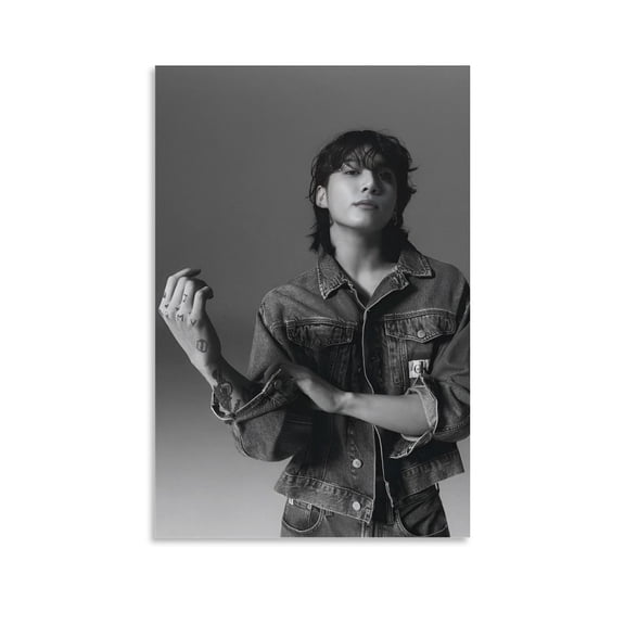 Jung Kook Poster (4) Canvas Wall Art Poster Decorative Bedroom Modern Home Print Picture Artworks Posters 24x36inch(60x90cm)