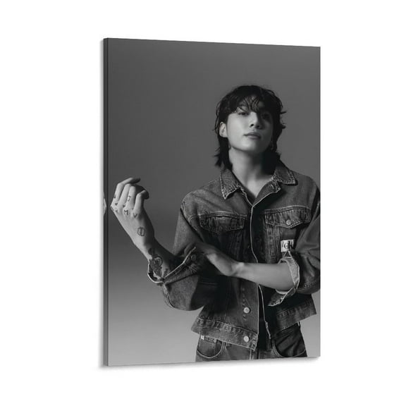 Jung Kook Poster (4) Poster Cool Artworks Painting Wall Art Canvas Prints Hanging Picture Home Decor Posters Gift 16x24inch(40x60cm)