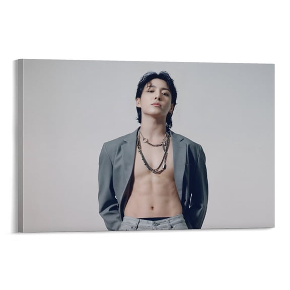 Jung Kook Singer Posters Posters Art Print Wall Photo Paint Poster Hanging Picture Family Bedroom Decor Gift 16x24inch(40x60cm)
