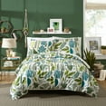 thumbnail image 1 of Jungalow Jardin Green Cotton 3-Piece King Duvet Set, 1 of 5