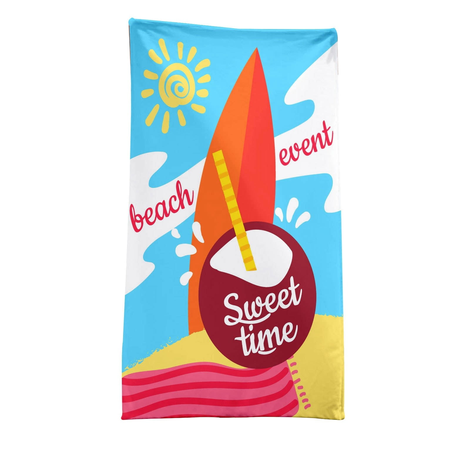 Jungdeepe Absorbent Portable Microfibre Travel Beach Towel Women's Men