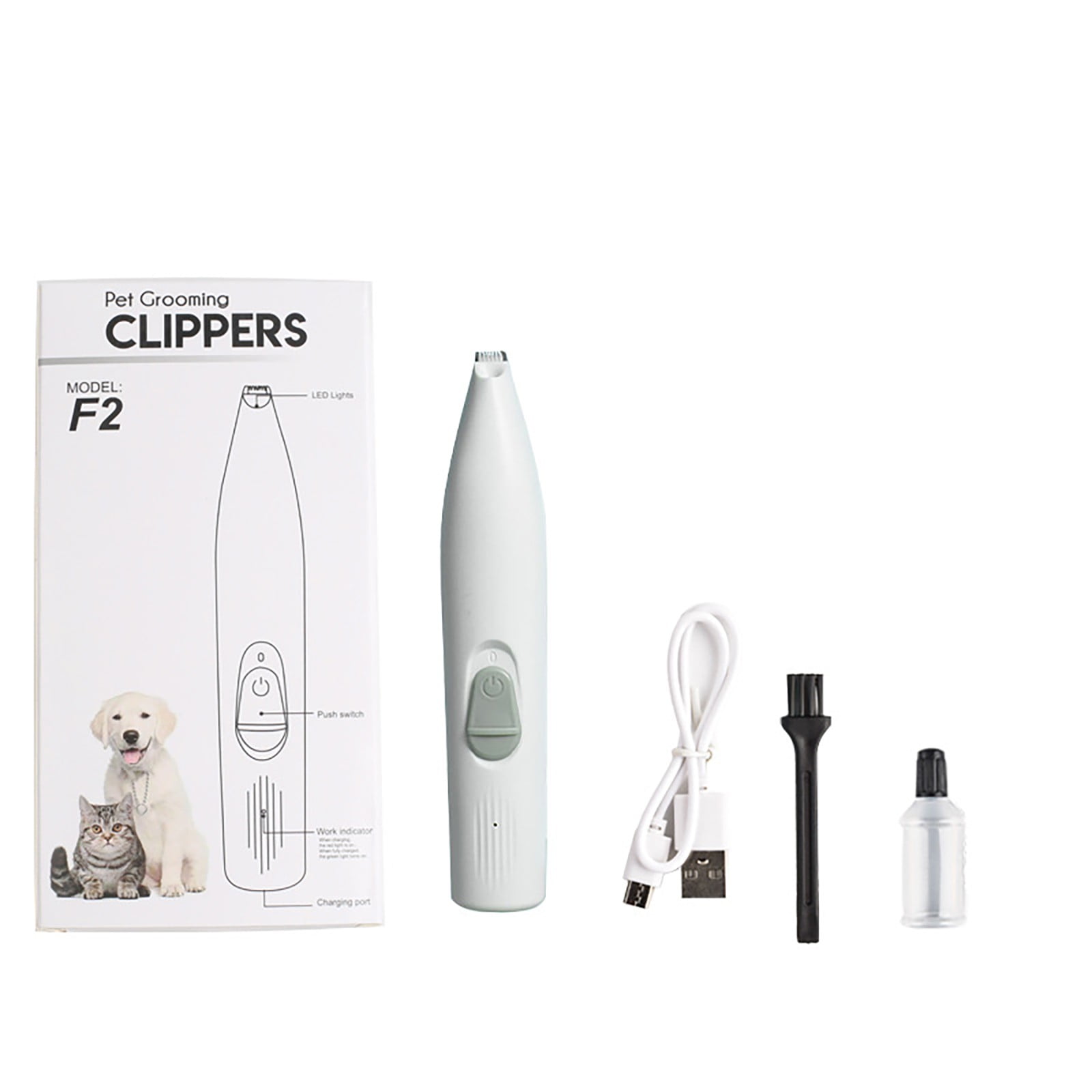 Jungdeepe Cordless LED Pet Hair Remover Rechargeable & Efficient