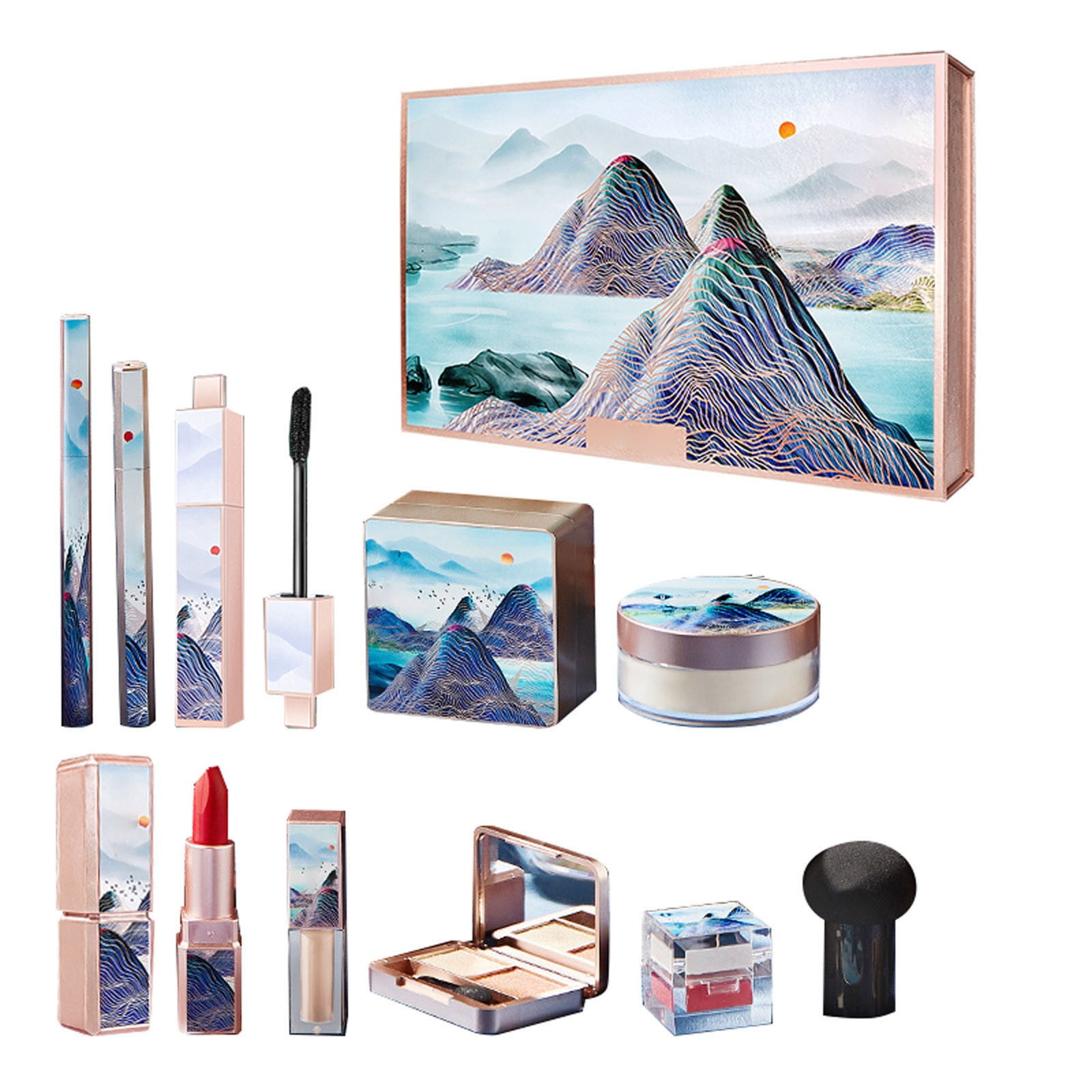 Jungdeepe Cosmetic Ten Piece Chinese Set Beginner Cosmetics Full Set
