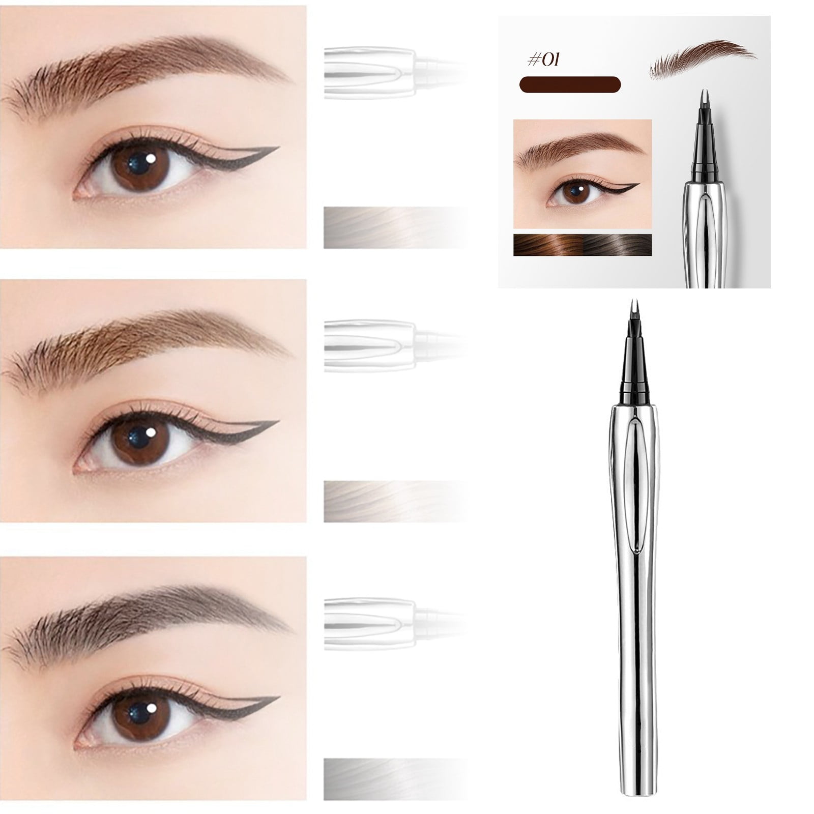 Jungdeepe Dark Eyebrow Pencil Set Brow Tinting Stick Eyebrow Sealer