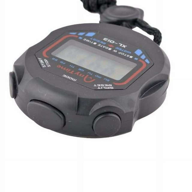 Jungdeepe Digital Handheld LCD Chronograph Sports Stopwatch Timer Stop Watch Closed Foam Cork
