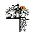 Jungdeepe Door Frame Decorations New Metal Door Topper Room Witch Bat