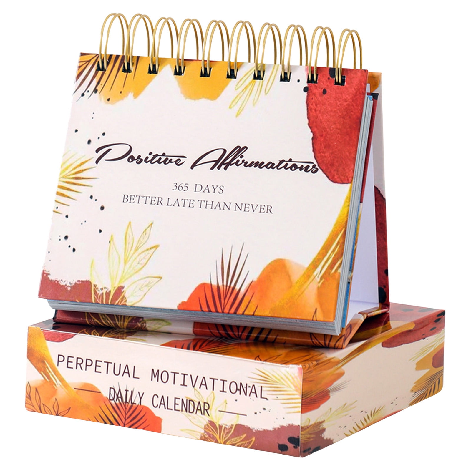 Jungdeepe English Desk Calendar Inspirational Desktop Ornaments 365 Day 