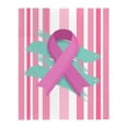 Jungdeepe Flannel Cancer Cute Warm Ribbon Blanket Chemotherapy Chilled Blanket Twin Throw