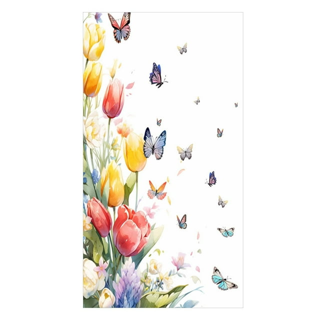 Jungdeepe Flower Banner Porch Logo Door Frame Watercolor Flower Hanging