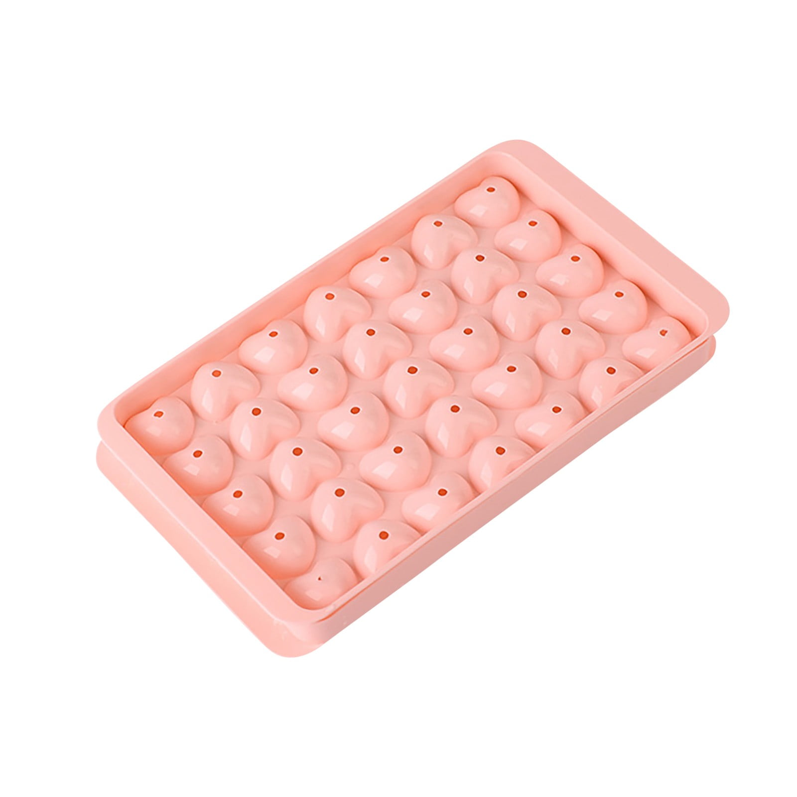 Jungdeepe Ice Grid Heart Shaped PP Double Layer Fruit Ice Food With Lid