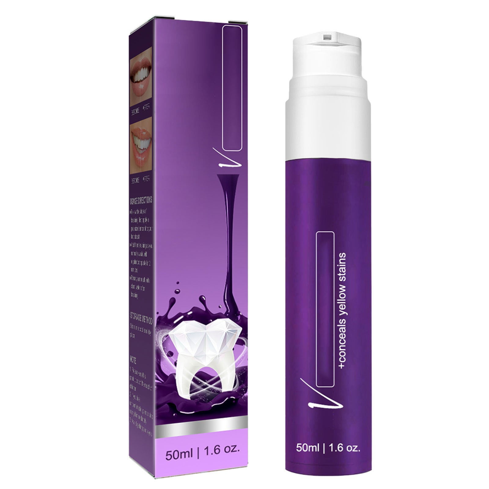 Jungdeepe Purple Tooth Agent Toothpaste Tooth Stains Yellow Teeth