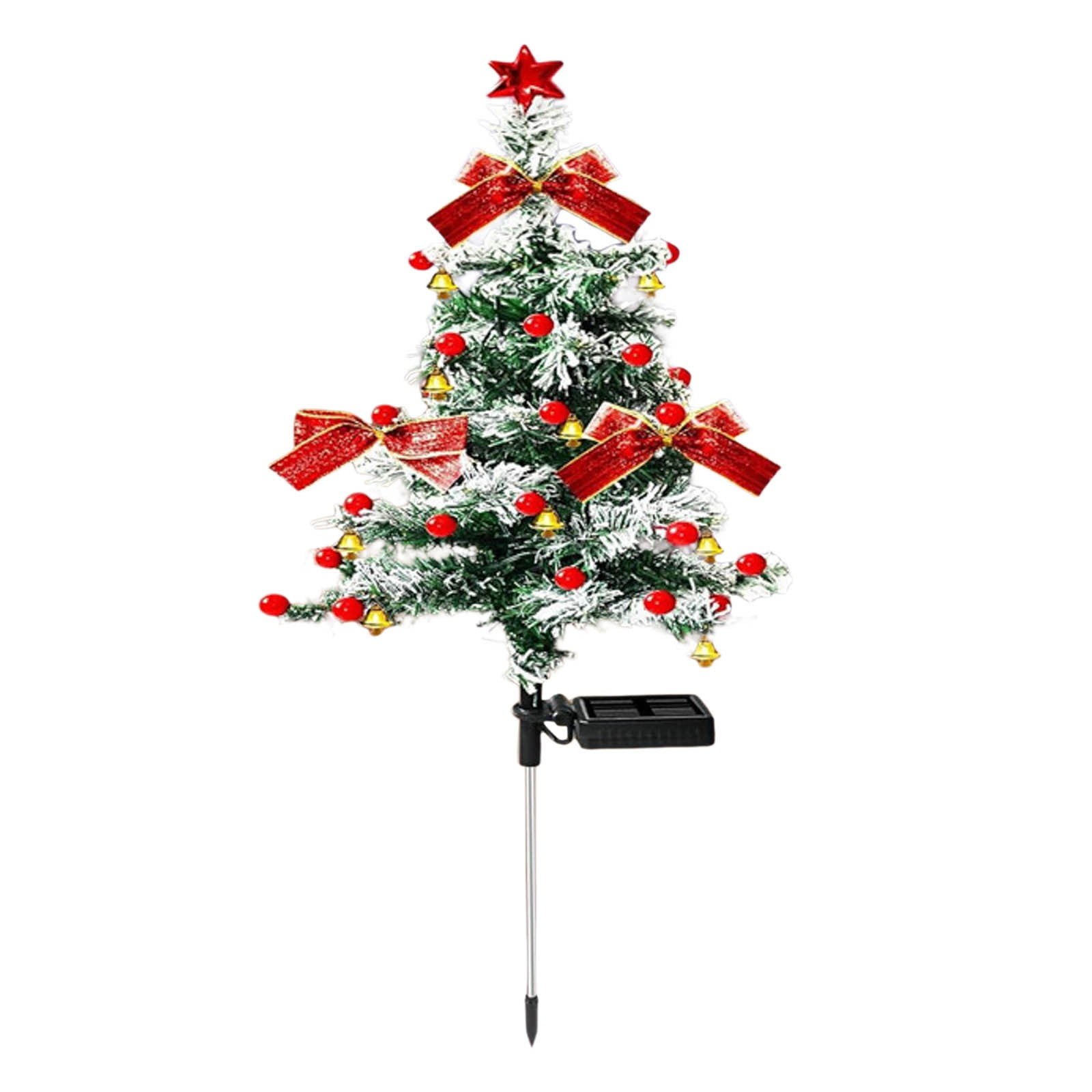 Jungdeepe Solar Powered Outdoor Christmas Tree Lights Energy Efficient