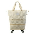 Jungdeepe Wheeled Travel Duffel Bag Expandable Suitcase For Travel