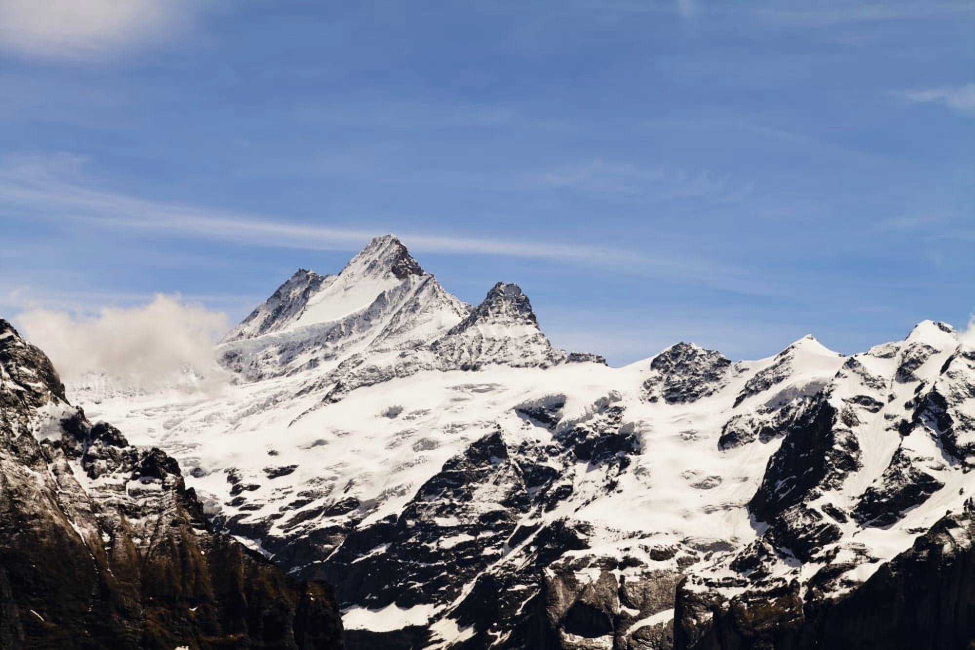 Jungfrau Grindelwald Bernese Oberland Switzerland Canvas Art - Kav Dadfar Design Pics (19 x 12)