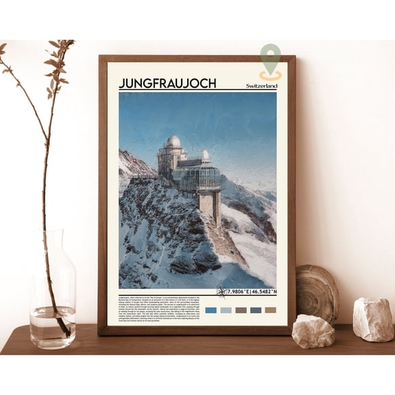 Jungfraujoch Print, Jungfraujoch Poster, Jungfraujoch Wall Art, Jungfraujoch Travel, Jungfraujoch Art Print, Switzerland Print, Bernese Alps Wall Art, Modern Wall Decor, 8x12 UNFRAMED