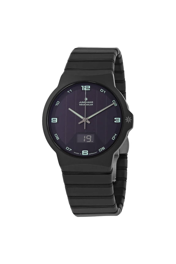 Force Mega Solar Quartz Black Dial Men's Watch 018/1436.44