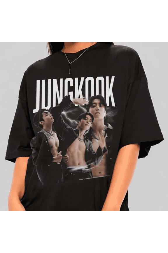 Jungkook BTSS Group Graphic T-Shirt, Kpop Idol Fan Art Unisex Tee