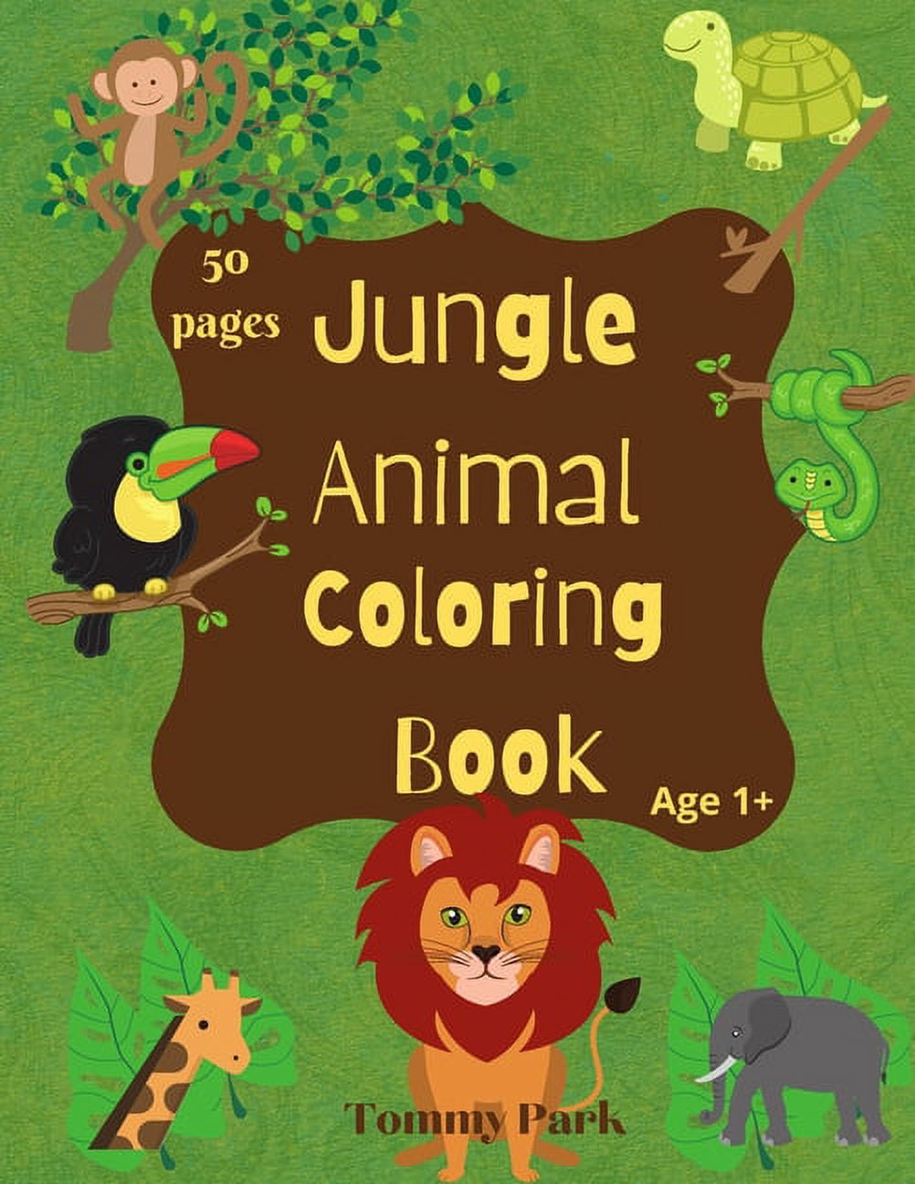 Jungle Animal Mini Colouring Books (Pack of 12) Toys