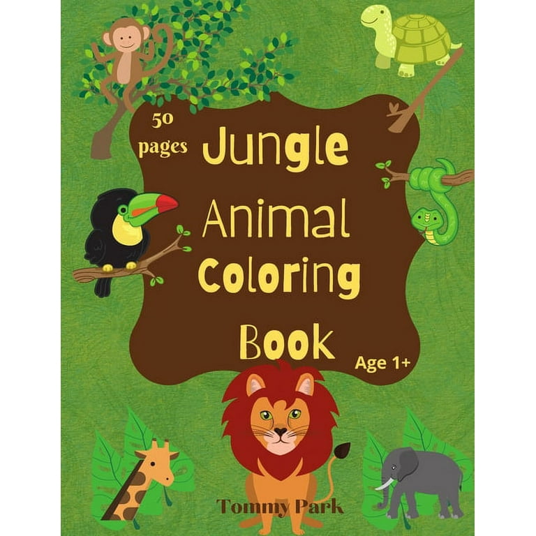 animal coloring pages for adults and kids : 50 Coloring Books With Animals