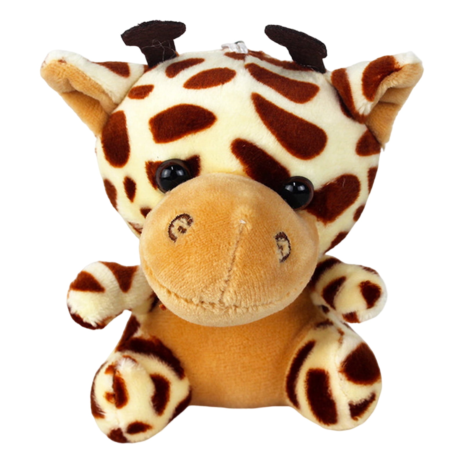 Jungle Animal Keychain Monkey Tiger Lion Giraffe Elephant Leopard Doll ...