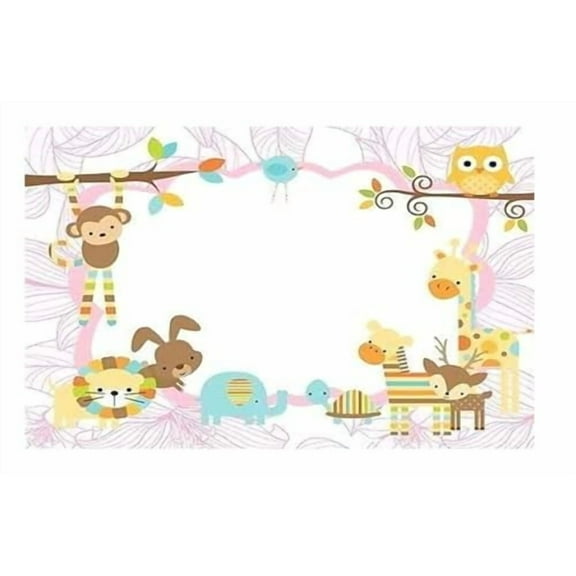 Jungle Animals Birthday Party or Baby Shower Edible Icing Image Frosting Cake Topper (1/4 Sheet)