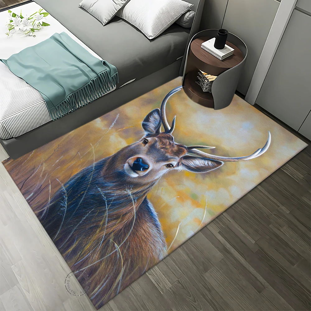 Jungle Animals Carpet for Living Room Rugss Bedroom Carpets Bathroom