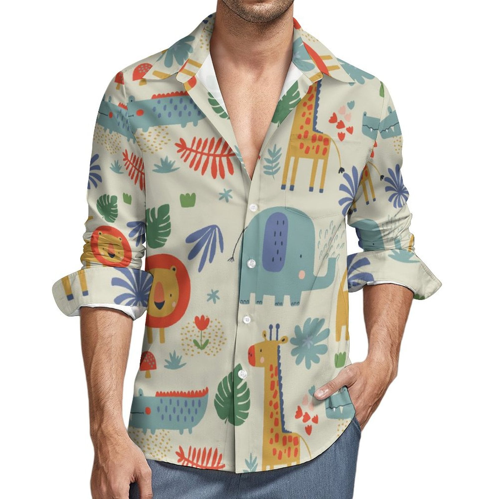 Jungle Vibes Men’s Buttondown Shirt
