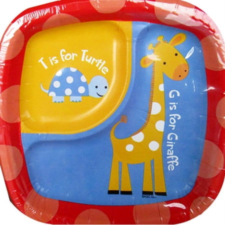 Jungle Animals 'Safari Party' Small Paper Pocket Plates (8ct)