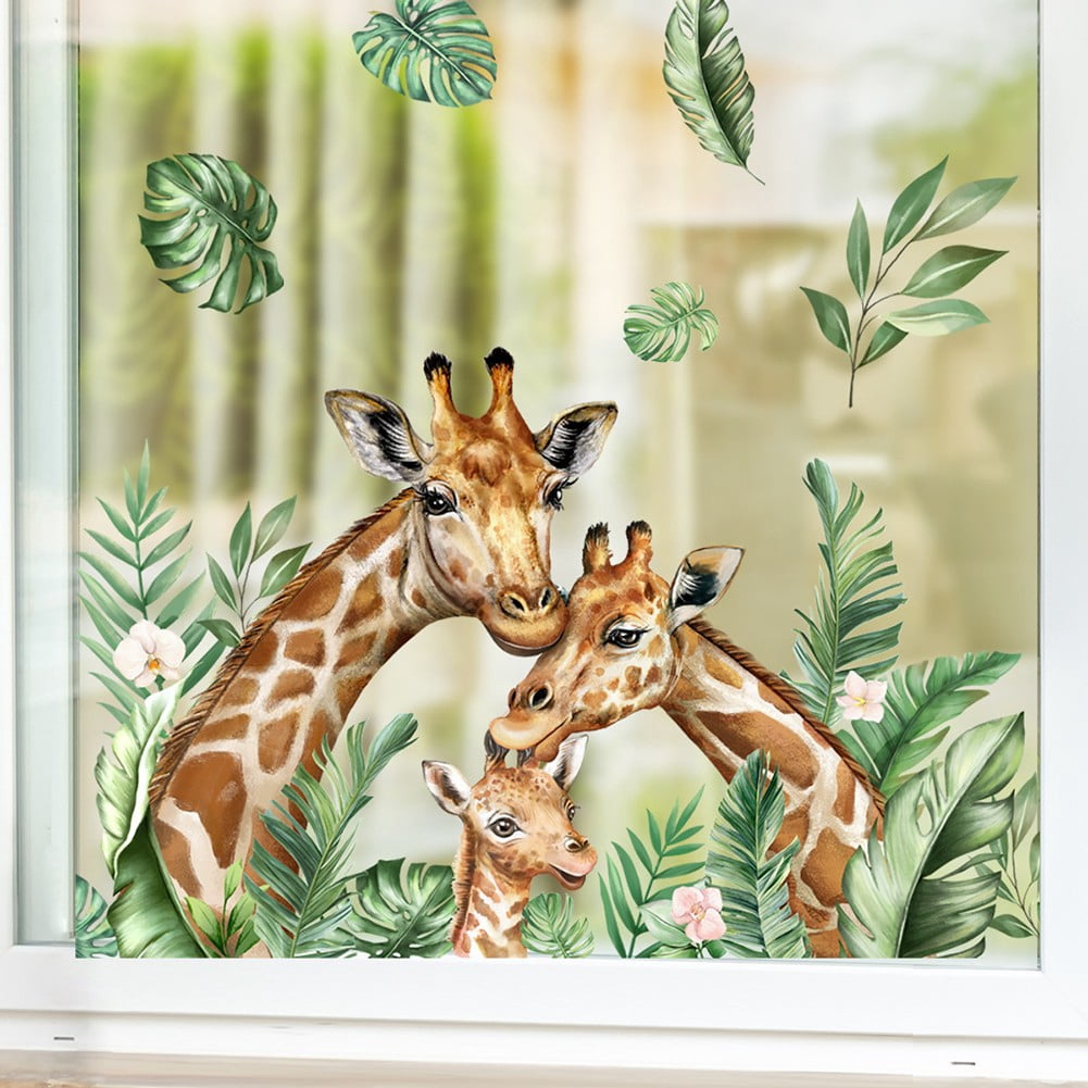 Jungle Animals Tree Wall Stickers For Children Kids Rooms Baby Room ...