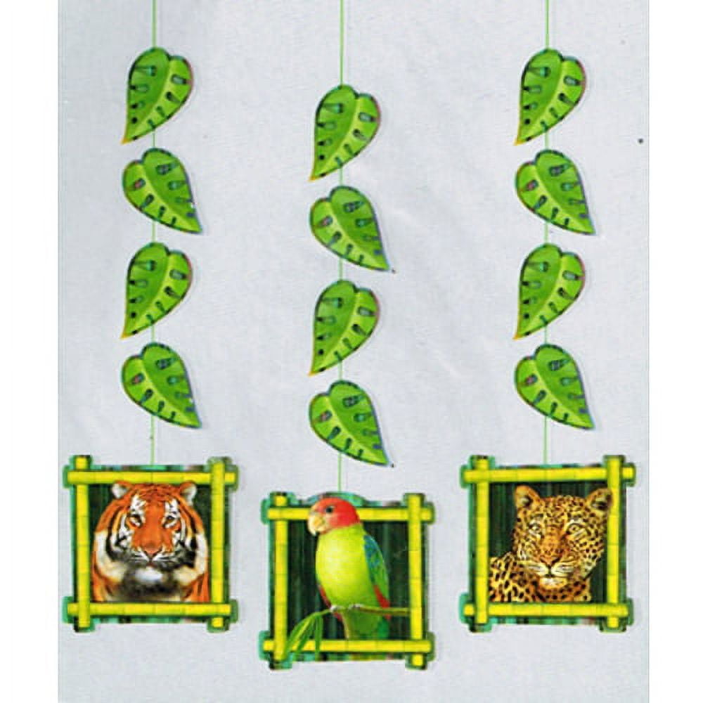 Jungle Animals 'Wild Animals' Hanging Cutout Decorations (3ct