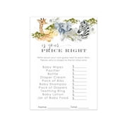 Paper Clever Party Jungle Baby Shower Price Guessing Game, Cardstock, 4" x 6", 25 Count