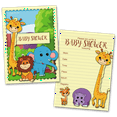 thumbnail image 1 of Jungle Baby Shower Invitations – 20 Cards & 20 Envelopes, 1 of 4