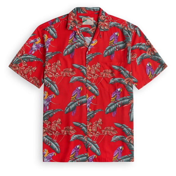 Jungle Bird Hawaiian Shirts, Tropical Summer Aloha Beach Shirt, Unisex Button Down Short Sleeve Shirts, Summer Shirt, Family Hawaiian Shirt