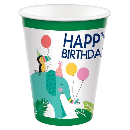 Jungle Birthday 9oz Paper Cups (8ct)
